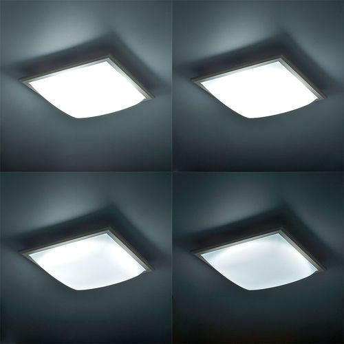 LEDシーリングライト 四角セードタイプ 6畳用 調光 リモコン付 昼光色 オーム電機 LE-W36D6G-W