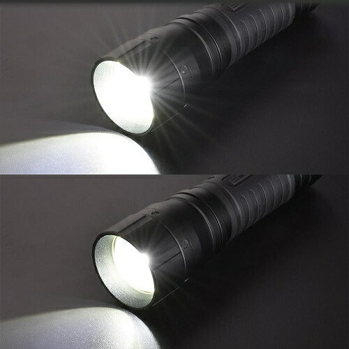 LEDズームライト ラバーグリップ ECLAT 530ルーメン オーム電機 LHA-Z50A7