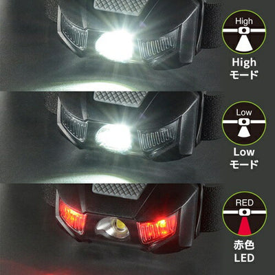 LEDヘッドランプ 110ルーメン オーム電機 LC-11A7