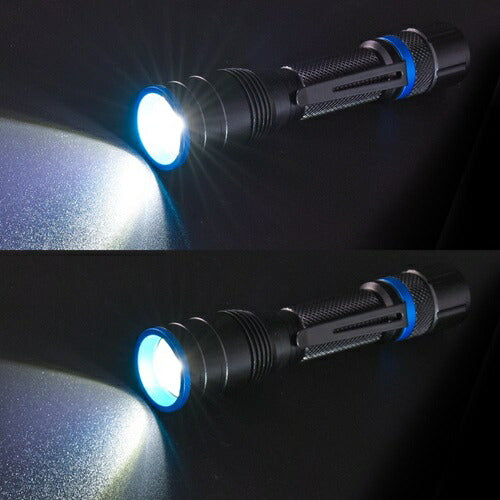 クリップ付きズームライト 105 lm オーム電機 LHA-PZ11A7