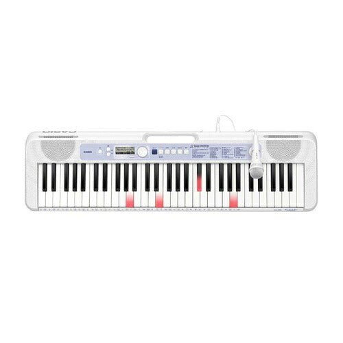 CASIO カシオ 光ナビゲーションキーボード カシオトーン LK-350 61鍵盤 マイク付属 ホワイト