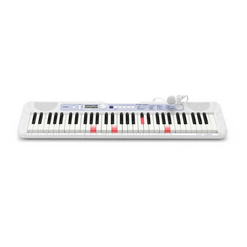 CASIO カシオ 光ナビゲーションキーボード カシオトーン LK-350 61鍵盤 マイク付属 ホワイト