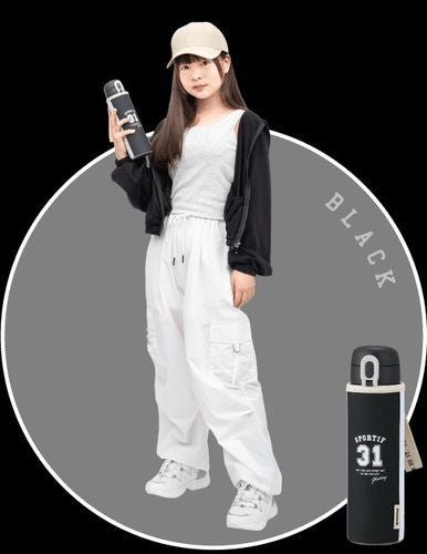 ワンタッチマグタイプ 0.5L ブラック ピーコック魔法瓶工業 AEH-F50(B)