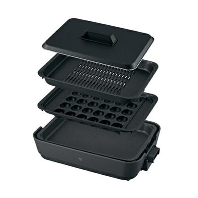 ホットプレート プレート3枚 チャコール やきやき 象印 EA-HA30-HZ