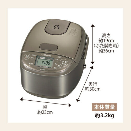 小容量IH炊飯ジャー 3合炊き 極め炊き ステンレスブラウン 象印 NP-GM05(XT)