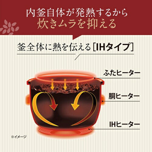 IH炊飯ジャー 豪熱大火力 スレートブラック 炊飯容量:5.5合 象印マホービン NW-QB10 BZ