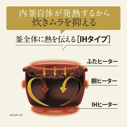 IH炊飯ジャー 極め炊き ブラック 炊飯容量:5.5合 象印マホービン NW-VK10 BA