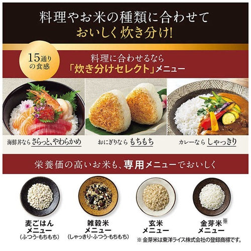 ZOJIRUSHI 象印マホービン 圧力IH炊飯ジャー 炎舞炊き NX-AB10(WZ) 5.5合 絹白