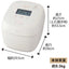 ZOJIRUSHI 象印マホービン 圧力IH炊飯ジャー 炎舞炊き NX-AB18(WZ) 1升 絹白
