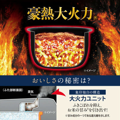 ZOJIRUSHI 象印マホービン 圧力IH炊飯ジャー 5.5合 NW-WD10-BA
