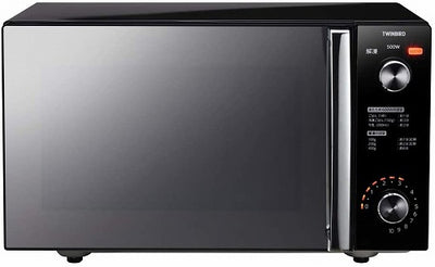 電子レンジ ミラーガラス フラット 20L ブラック ツインバード DR-D278B