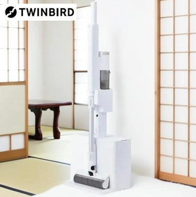 TWINBIRD ツインバード コードレススティッククリーナー TC-E292W 紙パック式 自動ゴミ収集ドック付 ホワイト