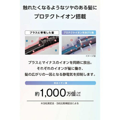 テスコム プロテクトイオン ヘアドライヤー TD561A-A 大風量 速乾 低温ケア ツヤ髪 マイナスイオン ダークネイビー