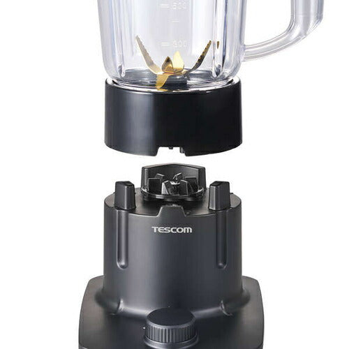 ジュースミキサー 1000ml トライタン ダイヤルスイッチ式 ブラック テスコム TMX40A-K