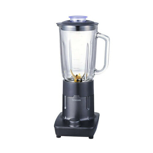 ジュースミキサー 1000ml ガラスボトル ダイヤルスイッチ式 グレー テスコム TMX45A-H