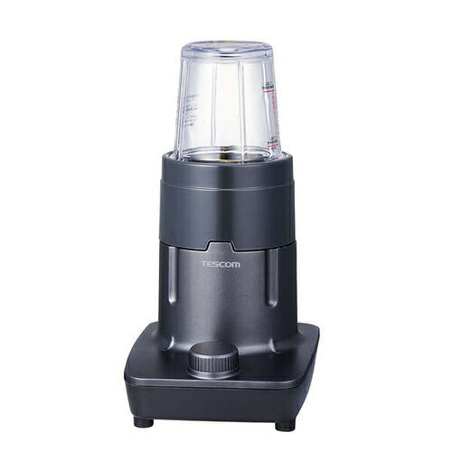 ジュースミキサー＆ミル 1000ml ガラスボトル ダイヤルスイッチ式 グレー テスコム TMX55A-H