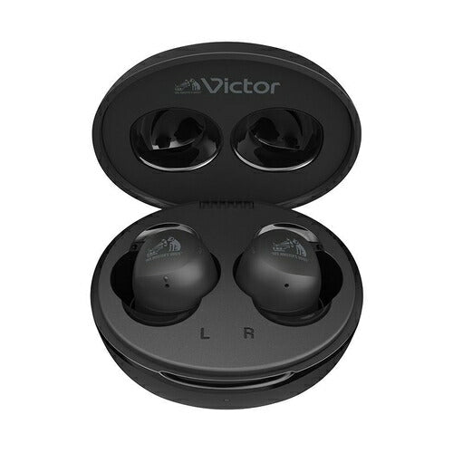 Victor ビクター 完全ワイヤレスイヤホン Bluetooth対応 ブラック JVCケンウッド HA-A6T-B