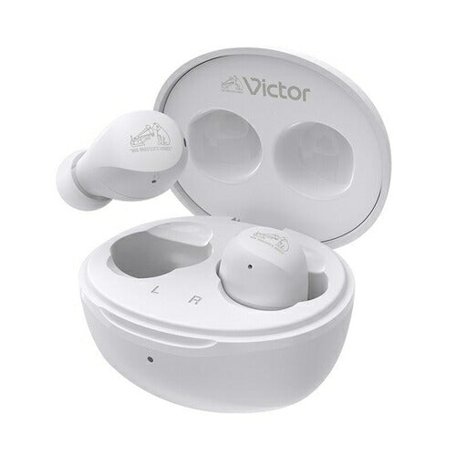 Victor ビクター 完全ワイヤレスイヤホン Bluetooth対応 ホワイト JVCケンウッド HA-A6T-W