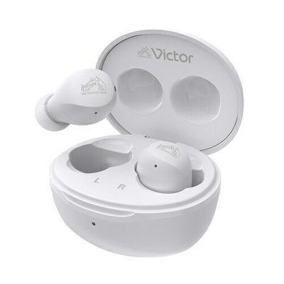 Victor ビクター 完全ワイヤレスイヤホン Bluetooth対応 ホワイト JVCケンウッド HA-A6T-W