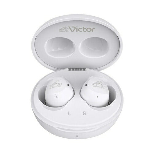 Victor ビクター 完全ワイヤレスイヤホン Bluetooth対応 ホワイト JVCケンウッド HA-A6T-W