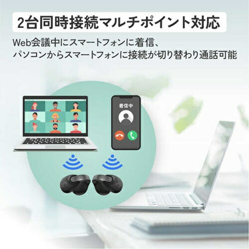 ワイヤレスイヤホン イヤーカフ型 JVCケンウッド HA-NP1T-W オフホワイト 完全ワイヤレス nearphones 音アクセ おしゃれ