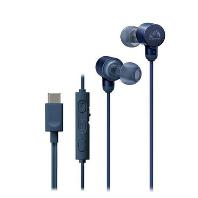 ハイレゾ対応 USB Type-C イヤホン ブルー JVCケンウッド HA-FR29UC-A