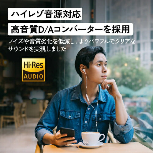 ハイレゾ対応 USB Type-C イヤホン ブルー JVCケンウッド HA-FR29UC-A