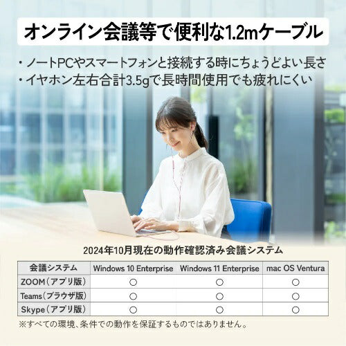 ハイレゾ対応 USB Type-C イヤホン ブルー JVCケンウッド HA-FR29UC-A