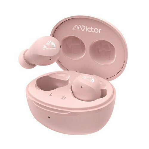 Victor ビクター 完全ワイヤレスイヤホン Bluetooth対応 ピンク JVCケンウッド HA-A6T-P