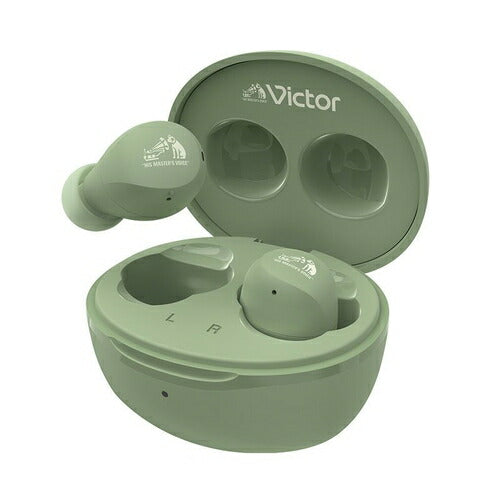 Victor ビクター 完全ワイヤレスイヤホン Bluetooth対応 グリーン JVCケンウッド HA-A6T-G