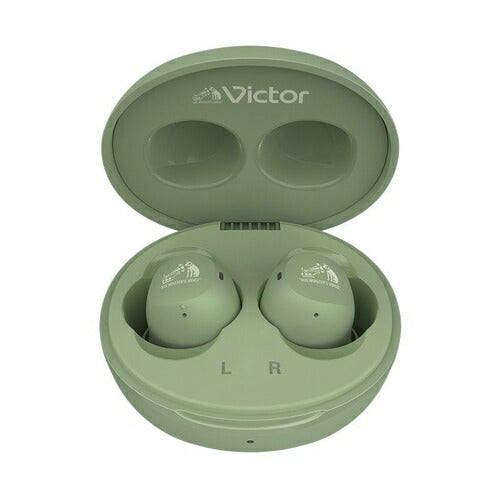 Victor ビクター 完全ワイヤレスイヤホン Bluetooth対応 グリーン JVCケンウッド HA-A6T-G