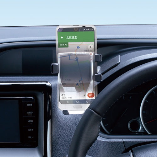YAC 槌屋ヤック スマホスタンド SYNV11 トヨタ 80系 ノア ヴォクシー エスクァイア専用