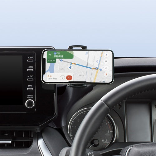 YAC 槌屋ヤック スマホスタンド SYHR17 トヨタ 80系 ハリアー専用
