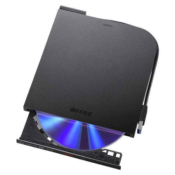 BUFFALO バッファロー ポータブルブルーレイドライブ BRXL-PTV6U3-BKB ブラック BDXL対応 USB3.2