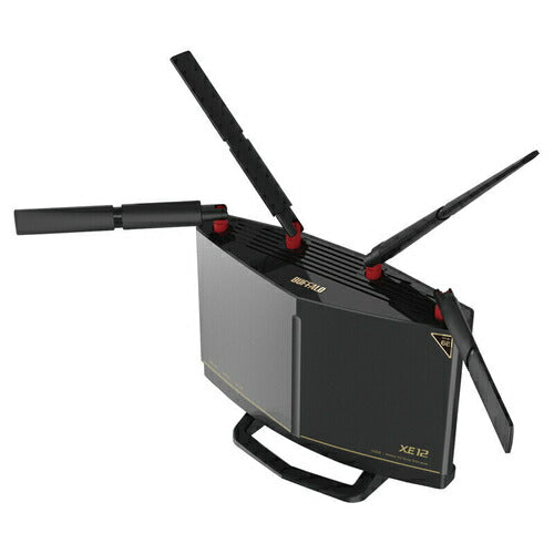 Wi-Fi 6E(11ax)対応トライバンドWi-Fiルーター 4803+4803+1147Mbps チタニウムグレー バッファロー WXR-11000XE12/D