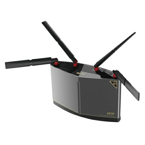 Wi-Fi 6E(11ax)対応トライバンドWi-Fiルーター 4803+4803+1147Mbps チタニウムグレー バッファロー WXR-11000XE12/D