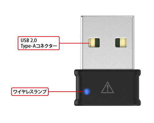 Wi-Fi アダプター AirStation（エアステーション）小型タイプ Wi-Fi 5（11ac）対応 866＋400Mbps USB 2.0 ブラック バッファロー WI-U2-866DM