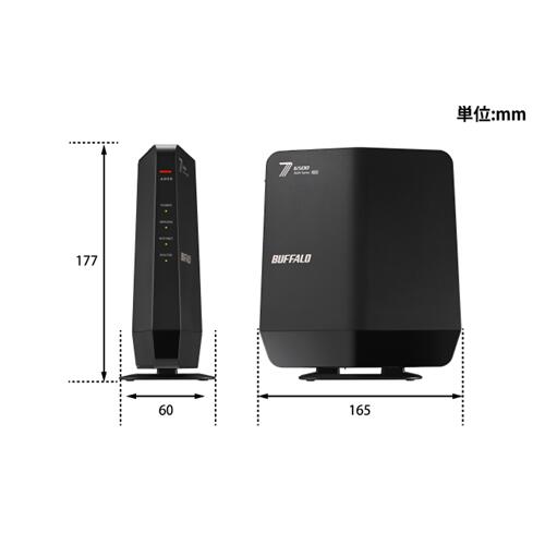 BUFFALO バッファロー Wi-Fi 7対応無線LANルーター WSR6500BE6P/DBK