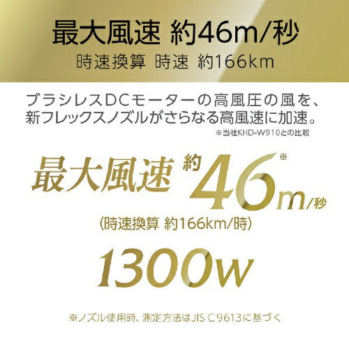 BLDCダブルファンドライヤー ホワイト コイズミ KHD-W990/W