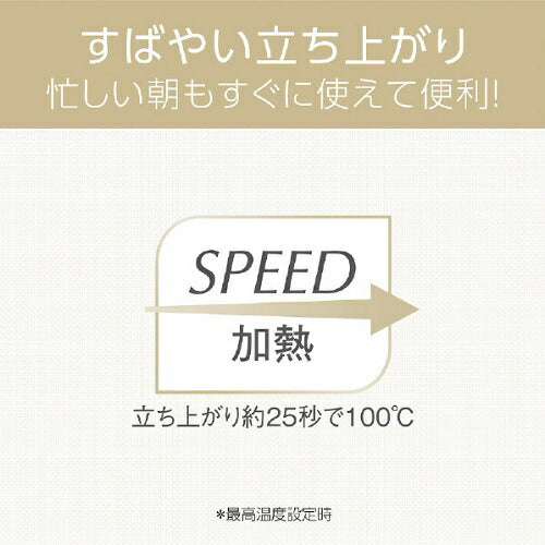 マイナスイオンストレートアイロン ホワイト (幅22×長さ90mm) コイズミ KHS-8420/W