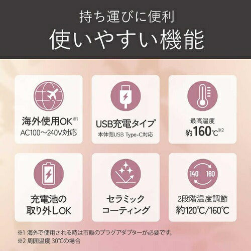 コードレス２ＷＡＹアイロン チャコールグレー コイズミ KHR-7450/H