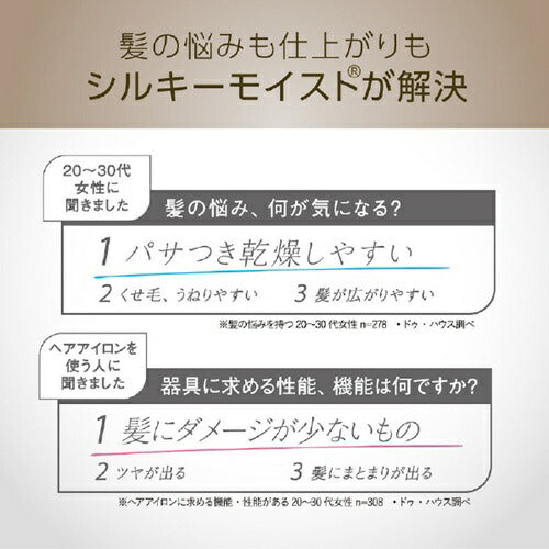 マイナスイオンストレートアイロン ブラック コイズミ KHS-8780/K