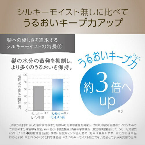 マイナスイオンストレートアイロン ブラック コイズミ KHS-8780/K