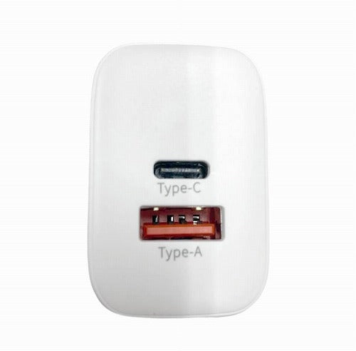 ハイディスク 急速充電器 2台同時充電可能 USB充電器 USB PD（パワーデリバリー）対応 20W HD-AC2P20WH