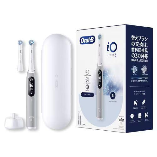 電動歯ブラシ （グレーオパール） Oral-B iOシリーズ iO6 ブラウン IOM62A61KGR-W