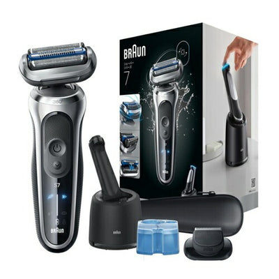 電気シェーバー ブラウン Series7 73-S85010CC 3枚刃 自動洗浄器付 メンズ シルバー