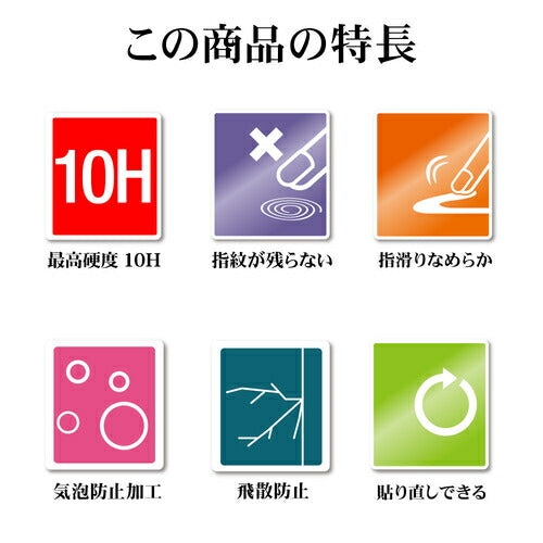 Xperia 10 VI用 ガラスフィルム ブルーライトカット 高光沢 高透明 クリア ゴリラガラス採用 0.33mm 硬度10H 簡単貼り付け エクスペリア ラスタバナナ GGE4219XP106