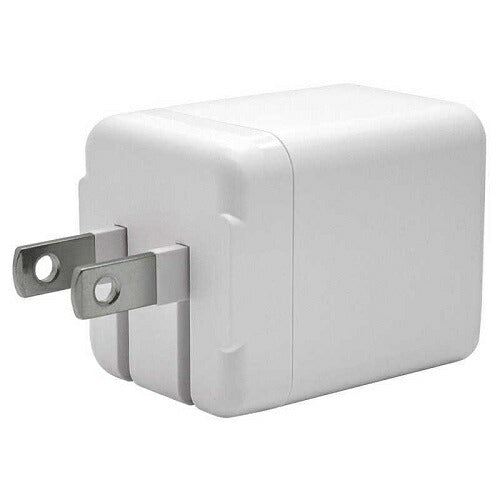 充電器 ACアダプター USB充電器 タイプA 2ポート 5V 2.4A 12W コンセント AC USB Type-A 2台同時 小型 コンパクト 持ち運び smart IC ホワイト ラスタバナナ RAC2A2A05WH