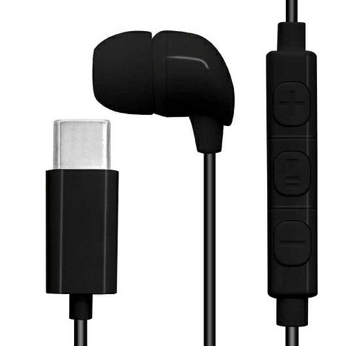 モノラルイヤホンマイク ハンズフリー iPhone15 スマホ Android iPad Type-C タイプC カナル 片耳 通話 DAC搭載 着信応答 マイク ボリューム ブラック ラスタバナナ REMMSCD02BK