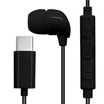 モノラルイヤホンマイク ハンズフリー iPhone15 スマホ Android iPad Type-C タイプC カナル 片耳 通話 DAC搭載 着信応答 マイク ボリューム ブラック ラスタバナナ REMMSCD02BK